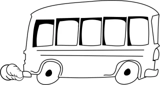 Bus School bus Motor coach Stickdatei