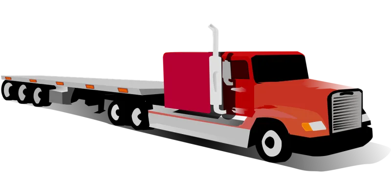 Big truck Eighteen wheeler Tractor and trailer Stickdatei – Fahrzeuge