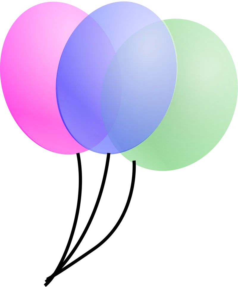 Balloons Party Birthday party Stickdatei – Kinder