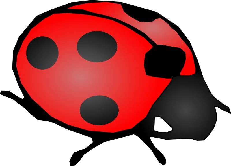 Ladybug Beetle Red Stickdatei – Tiere