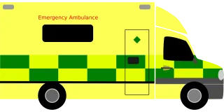 British ambulance Vehicle Emergency Stickdatei