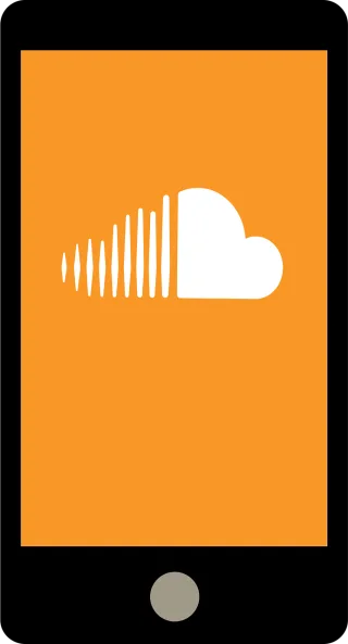 Smartphone Application Soundcloud Stickdatei – Musik