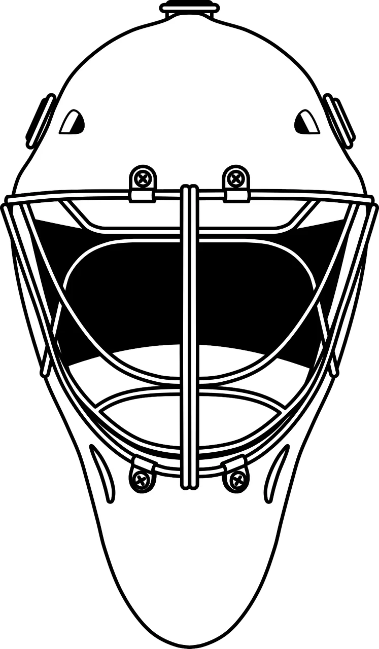 Hockey Goalie Helmet Stickdatei – Kinder