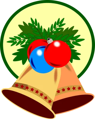 Bells Christmas Christmas ornament Stickdatei