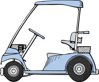 Golf cart Golf Buggy Stickdatei