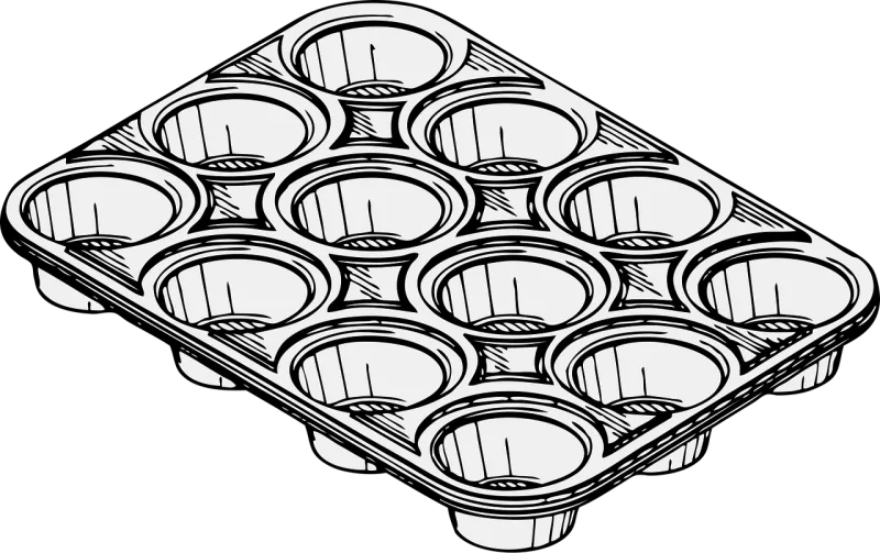 Muffin pan Pan Tin Stickdatei – Kinder