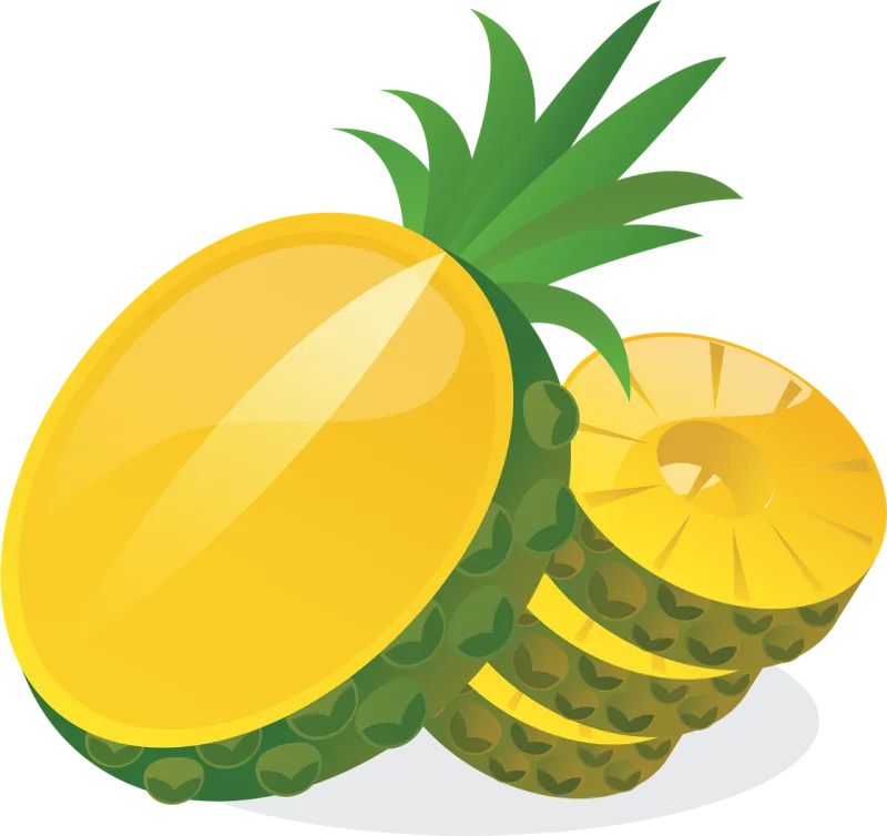 Pineapple Fruit Food Stickdatei – Essen & Trinken