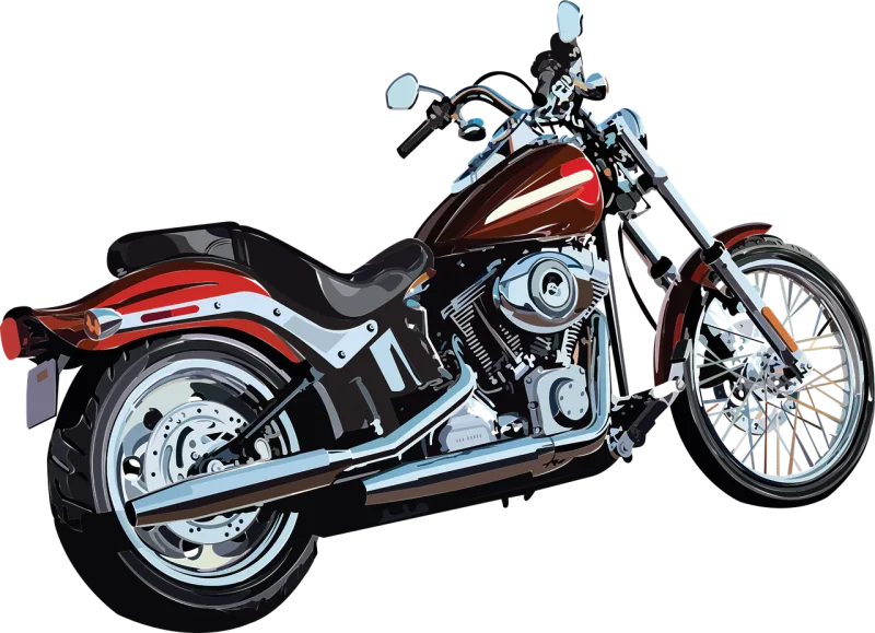 Motorcycle Bike Biker Stickdatei – Fahrzeuge