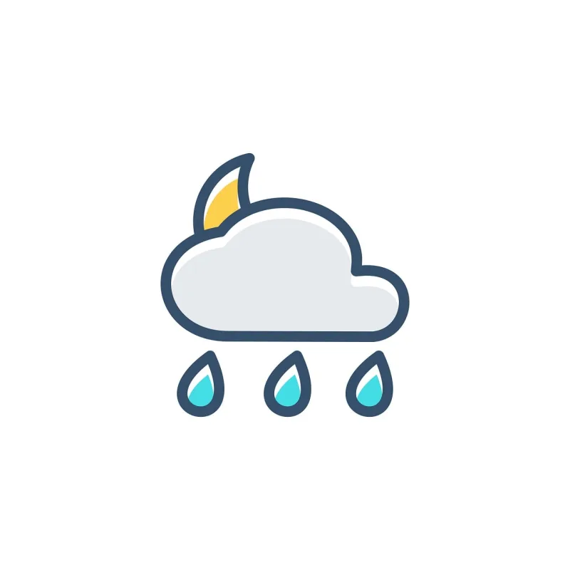 Cloud Moon Icon Stickdatei – Natur