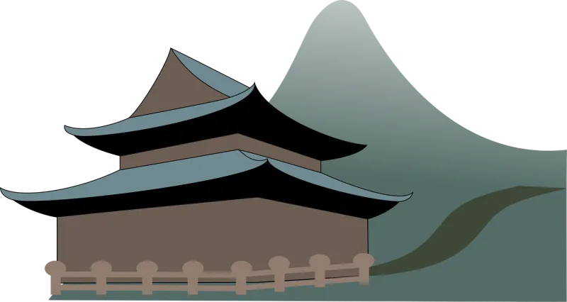 Pagoda Temple Japan Stickdatei – Natur