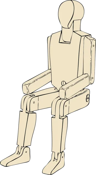 Mannequin Sitting Man Stickdatei