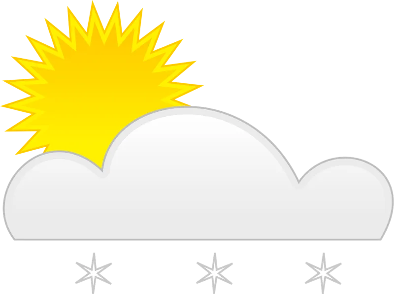 Cloud Sun Snow Stickdatei – Weihnachten
