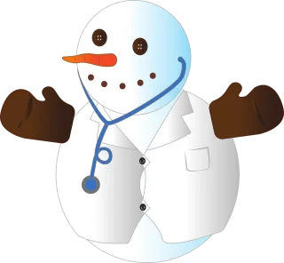 Snowman Christmas Doctor Stickdatei