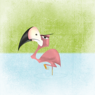 Bird Nature Annoyed Stickdatei