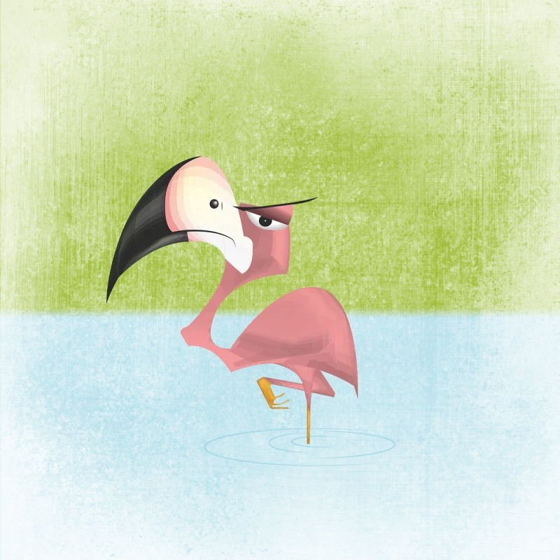 Bird Nature Annoyed Stickdatei – Tiere