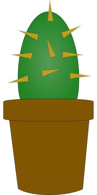 Cactus Pot Plant Stickdatei