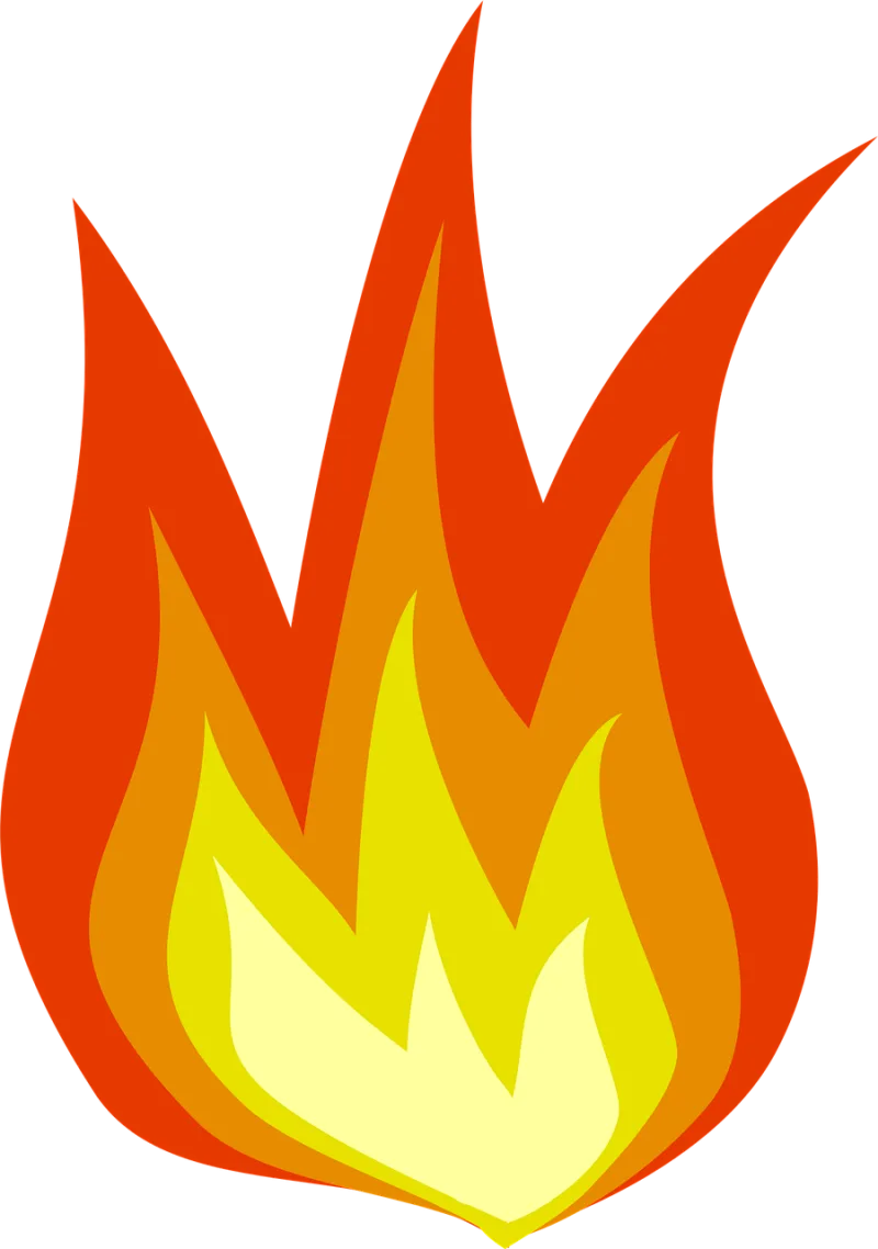 Fire Yellow Flame Stickdatei – Fahrzeuge