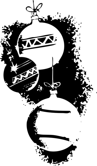Ornaments Decoration Black Stickdatei