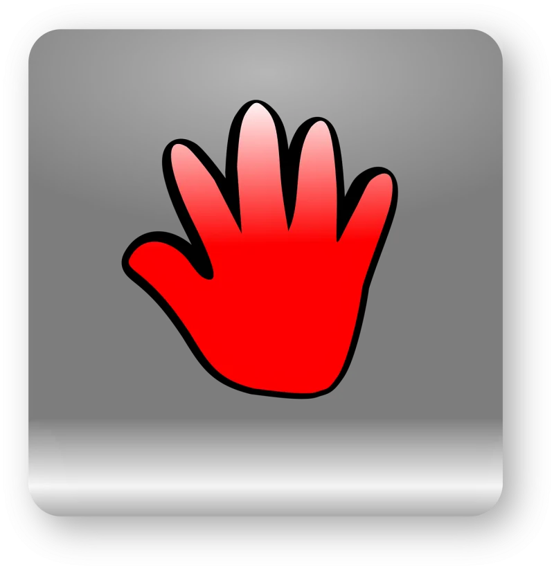 Hand Fingers Red Stickdatei – Natur