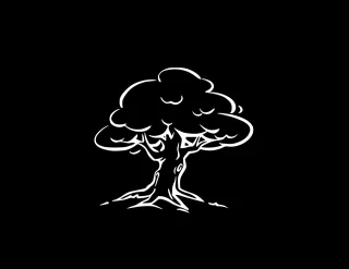 Tree Black Eco Stickdatei