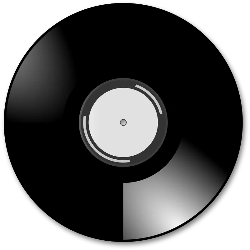 Vinyl Record Music Stickdatei – Musik