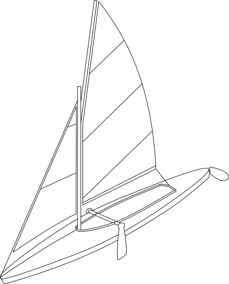 Sail Boat Yacht Stickdatei – Fahrzeuge