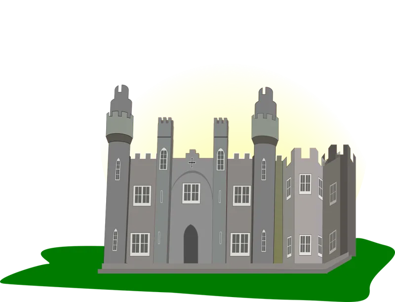 Castle Medieval Building Stickdatei – Kinder