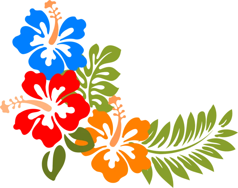 Hibiscus Hawaii Flowers Stickdatei – Blumen