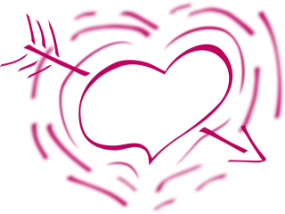 Heart Red Arrow Stickdatei