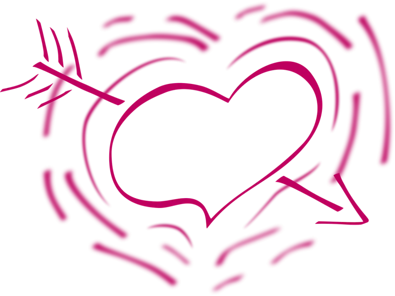 Heart Red Arrow Stickdatei – Herzen & Liebe