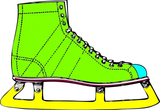 Ice skating Ice skates Ice Stickdatei