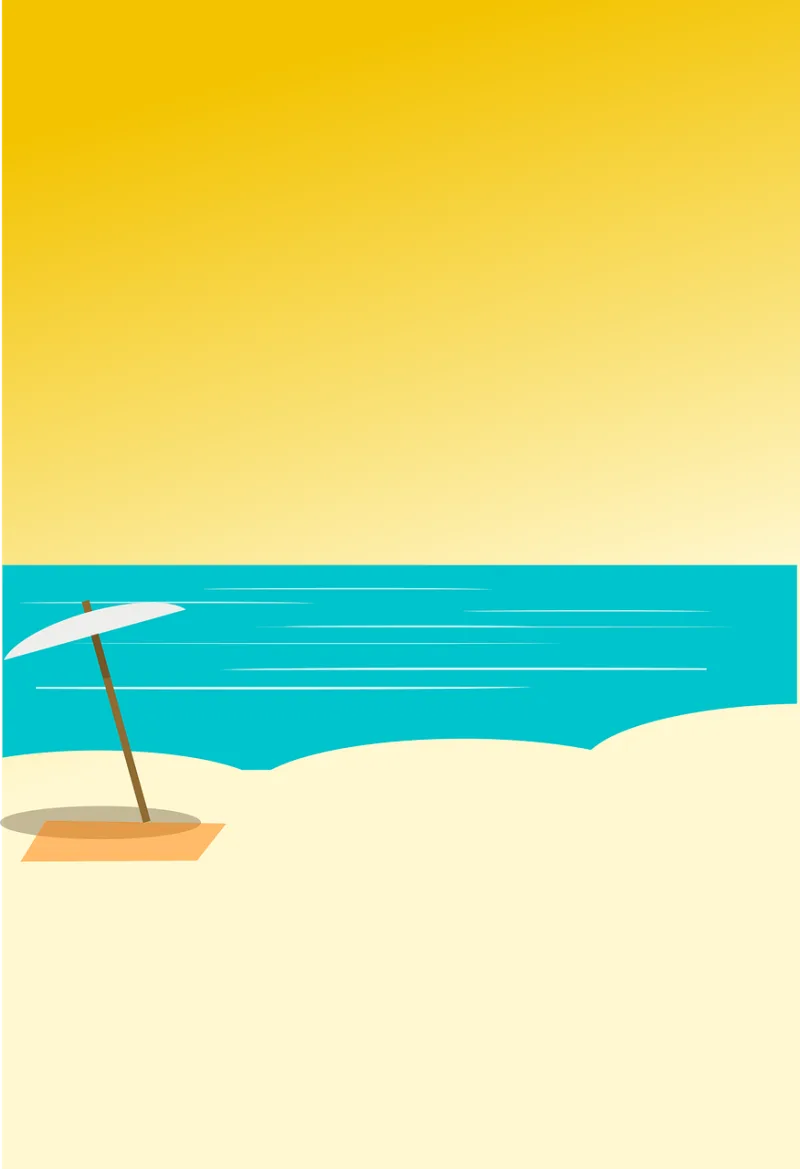 Beach Sand Umbrella Stickdatei – Natur