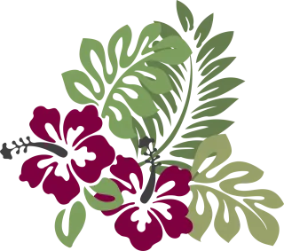 Hibiscus Burgundy Foliage Stickdatei