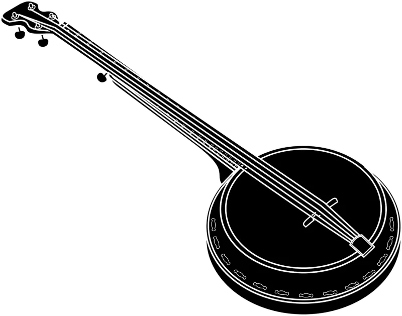 Banjo Black Music Stickdatei – Musik