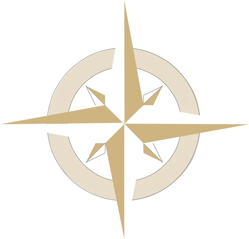 Compass Compass rose South Stickdatei – Blumen