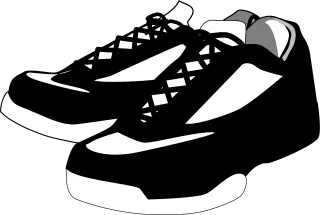 Tennis shoes Shoes Black Stickdatei