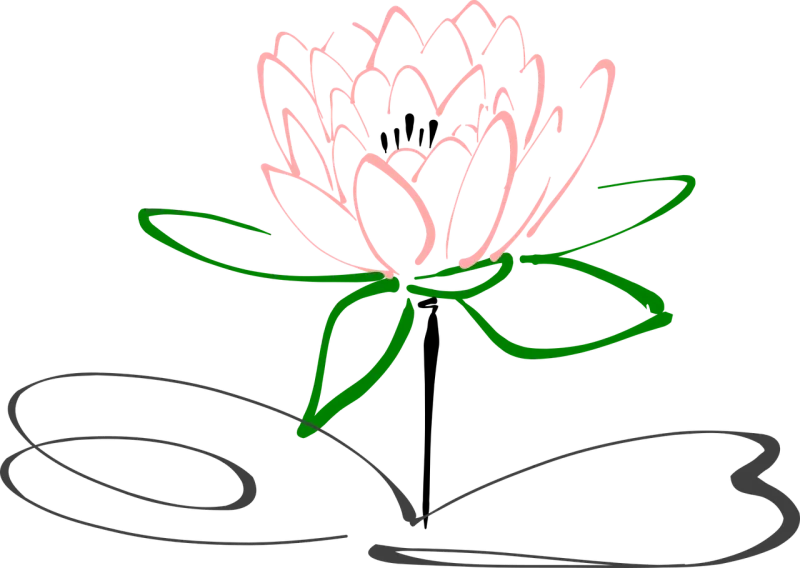 Lotus Beautiful flowers Flower Stickdatei – Blumen
