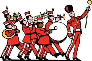 Marching band Uniform Instrument Stickdatei