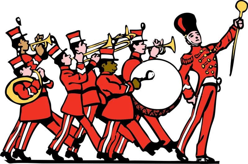Marching band Uniform Instrument Stickdatei – Musik