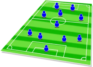 Football Pitch Field Stickdatei
