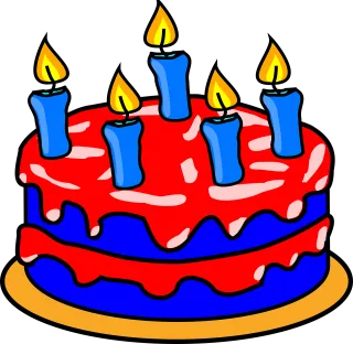 Birthday cake Cake Red Stickdatei