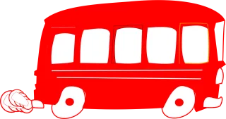 Bus Red Vehicle Stickdatei