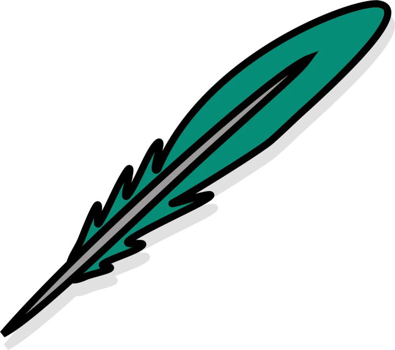 Feather Quill Write Stickdatei – Natur
