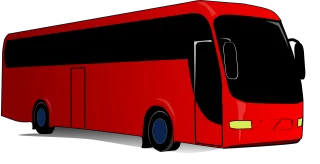 Coach Bus Red Stickdatei