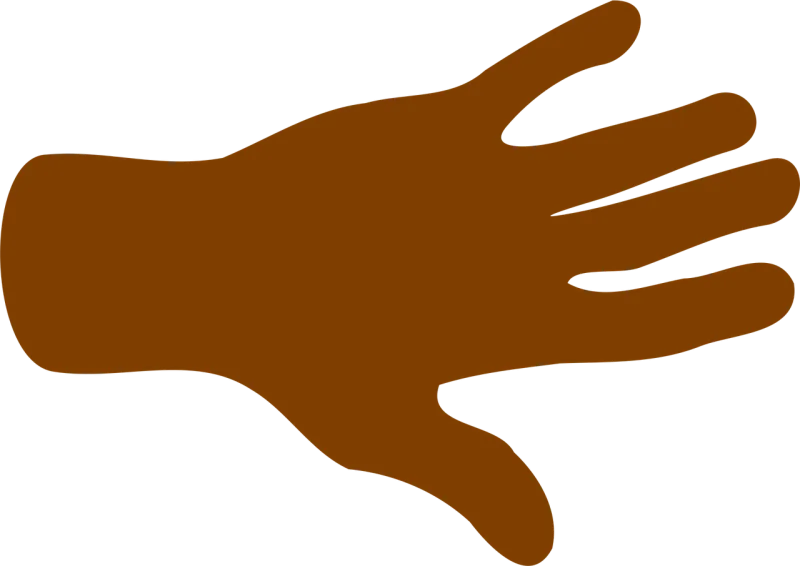 Hand Palm Fingers Stickdatei – Natur