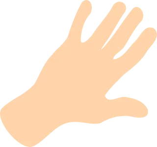 Hand Palm Fingers Stickdatei