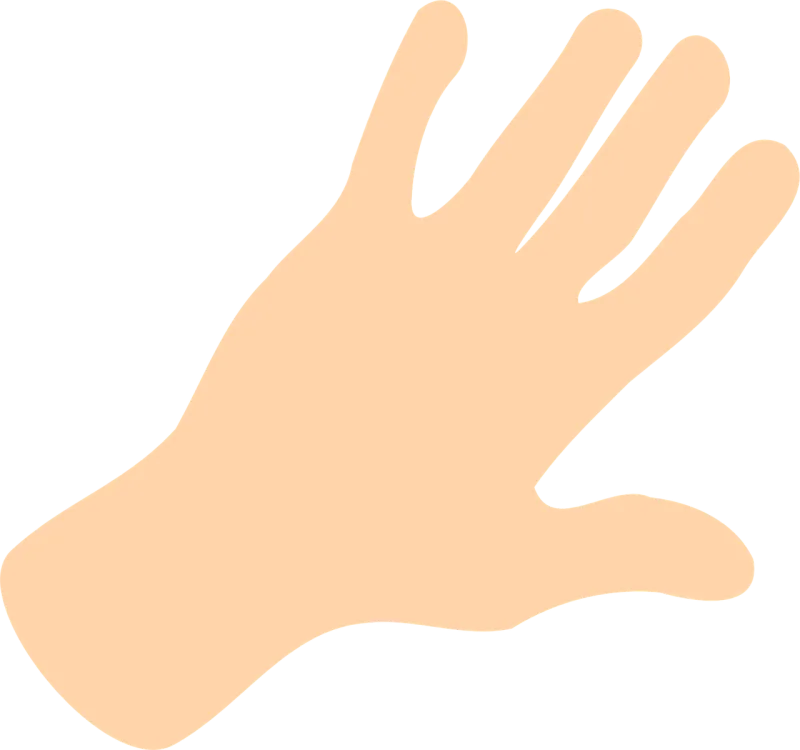 Hand Palm Fingers Stickdatei – Natur