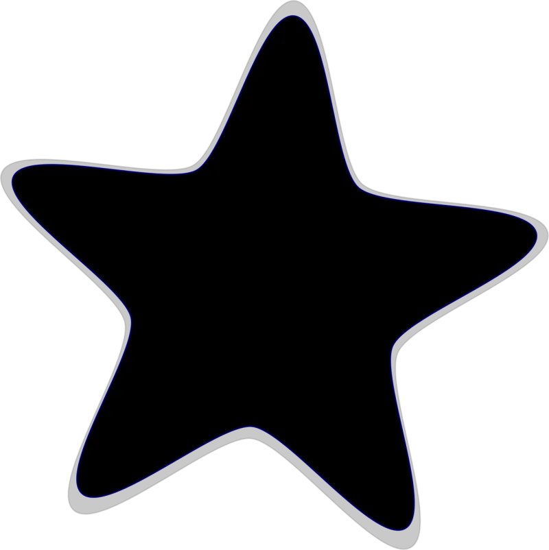 Star Favorite Black Stickdatei – Natur