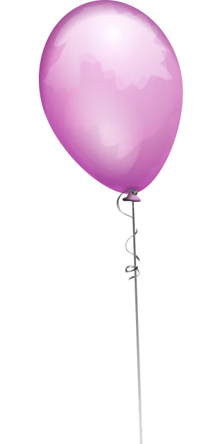 Balloon Purple String Stickdatei
