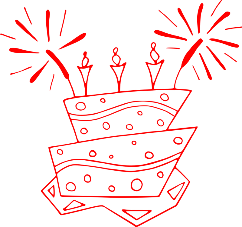 Cake Celebration Party Stickdatei – Essen & Trinken